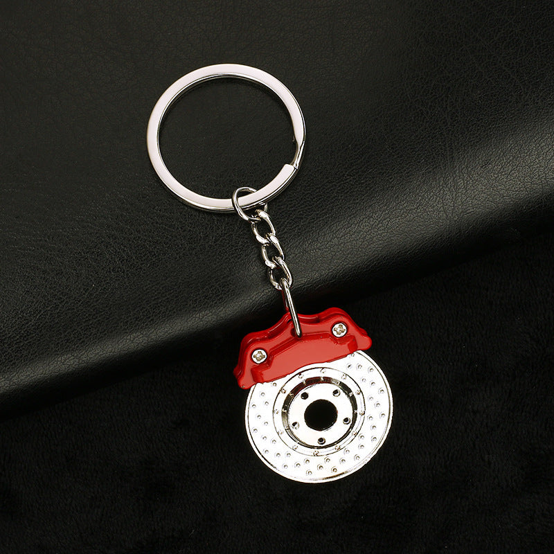 Home Rotating Brake Disc Shape Keychain