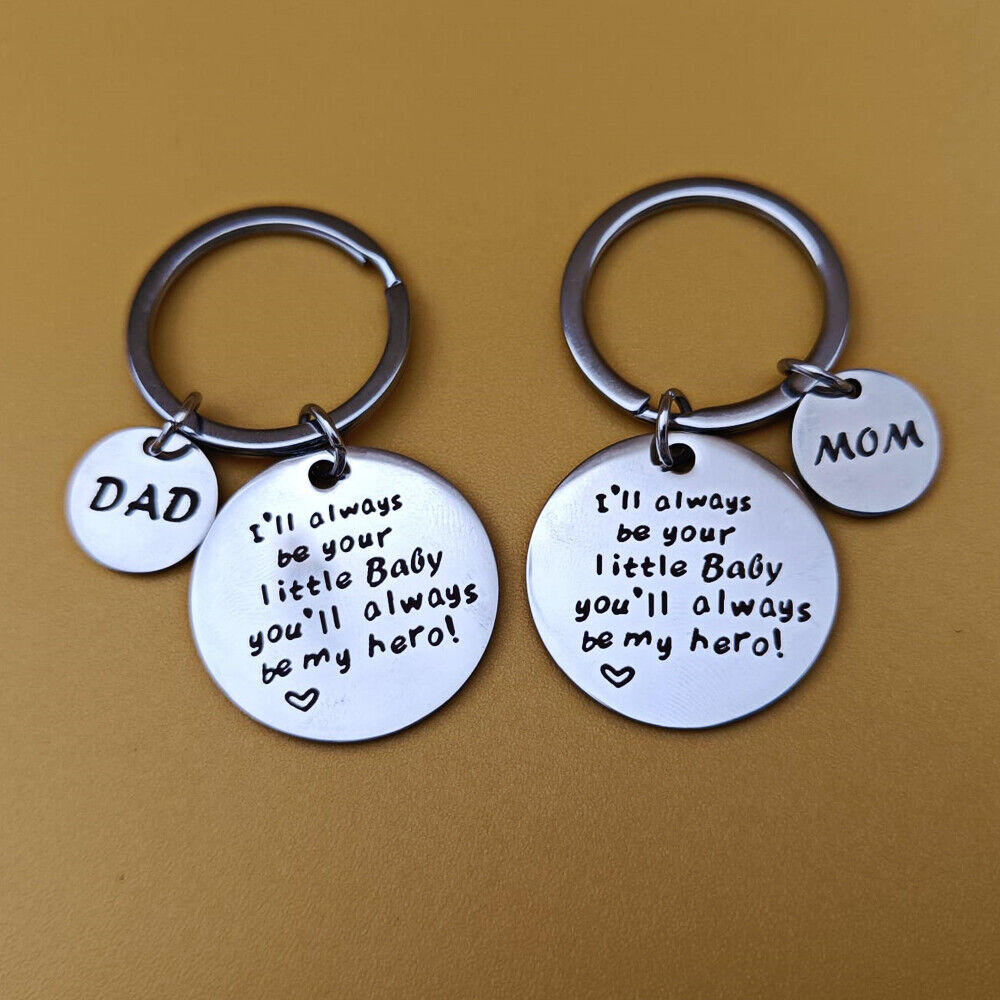 Gifts For Dad &Mom Key Chain Jewelry Love Parents Gifts For Fathers Mothers Day