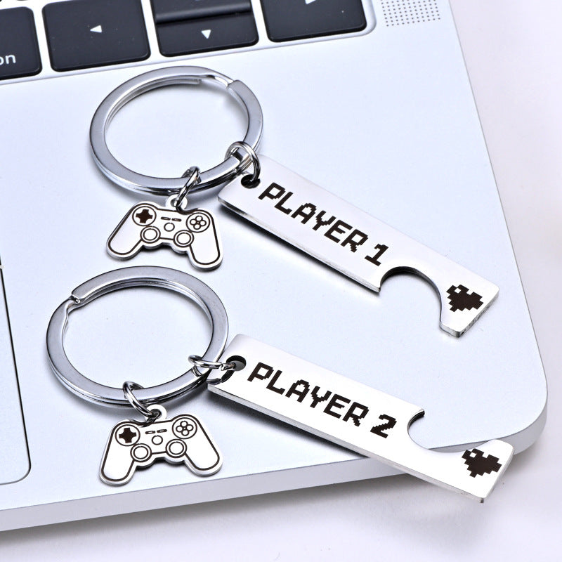 Game Keychain Boyfriend Husband Couple Birthday