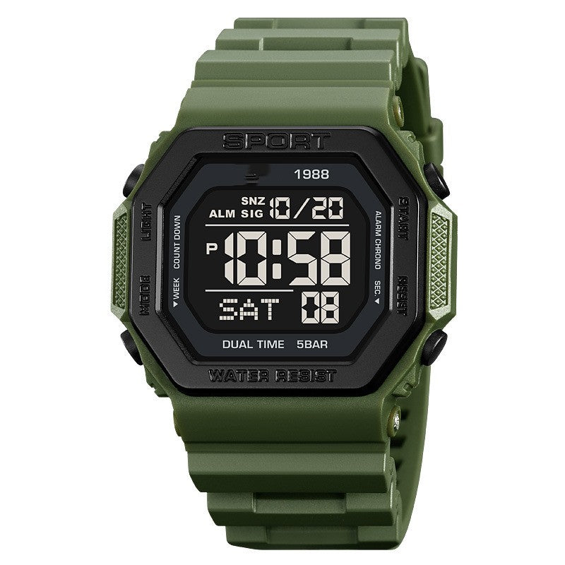 Outdoor Electronic Watch Men's Multifunctional Waterproof Watch