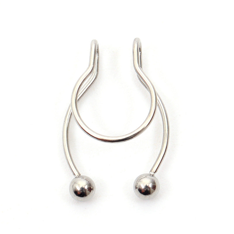 Piercing Stainless Steel Magnetic False Nose Ring