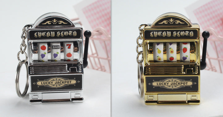 Home Fashion Mini Fruit Machine Keychain Charm