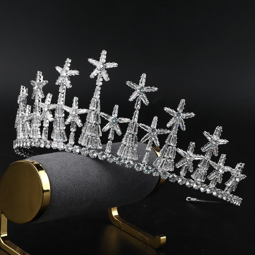 Radiant Zircon Bridal Crown