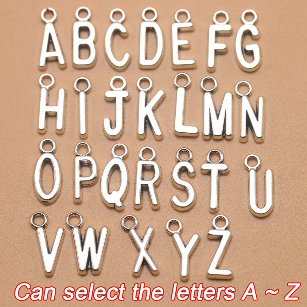 Parents' Stainless Steel Keychain 26 Letters