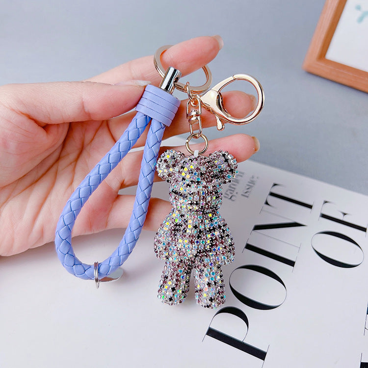 Creative Diamond Cartoon Bear Keychain