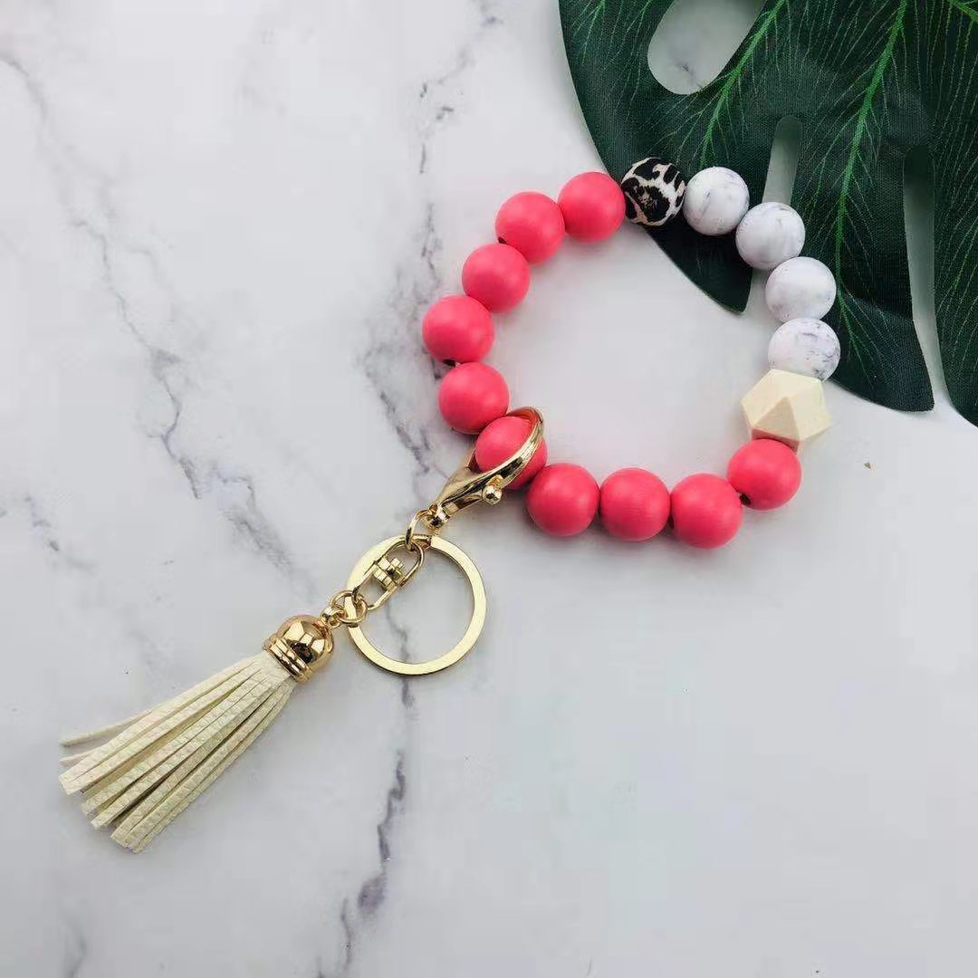 Fashion Personalized Key Chain Bracelet Beads