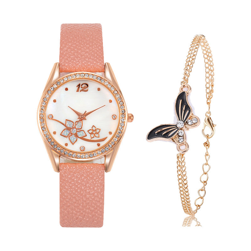 Fashion Plaid Pattern Women's Decorative Watch