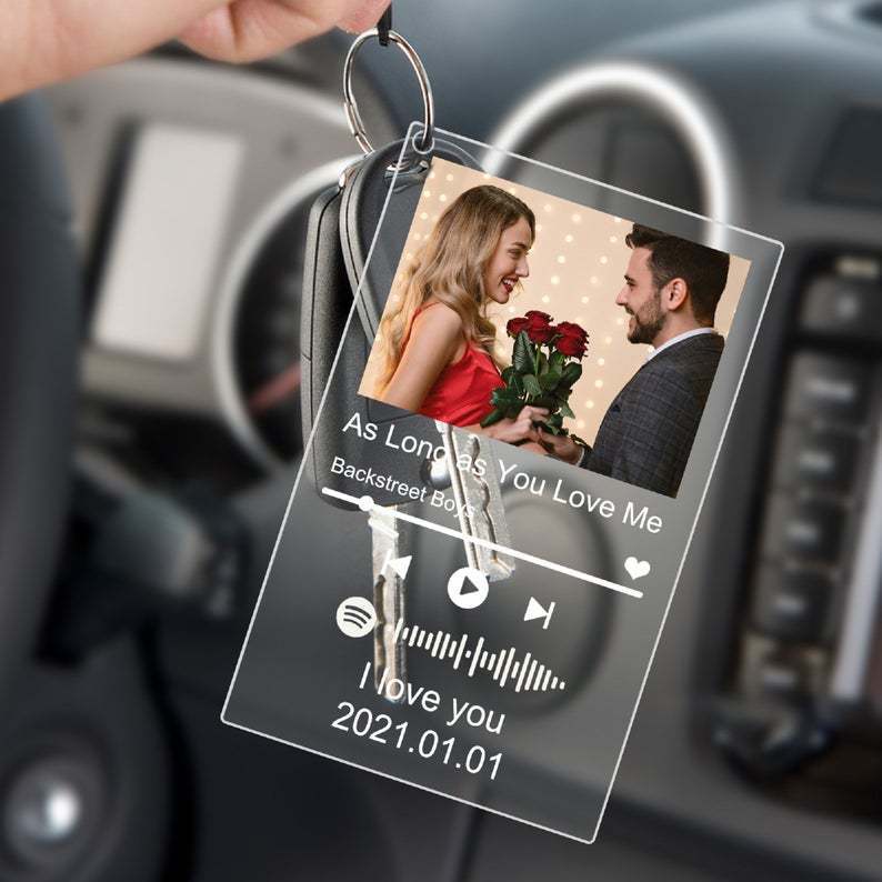 Customized Song Keychain with Photo