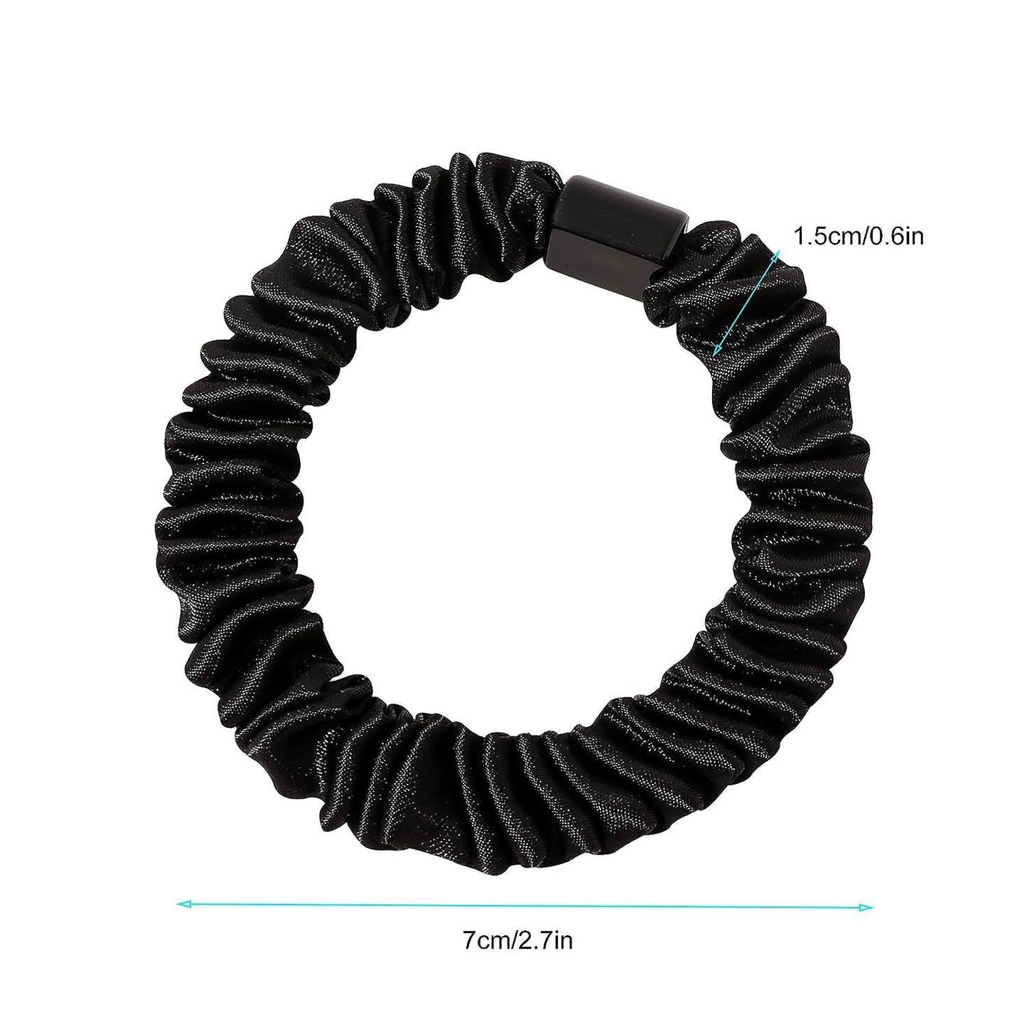 Basic Style Seamless Versatile Simple Black And White High Elastic Hair Bands