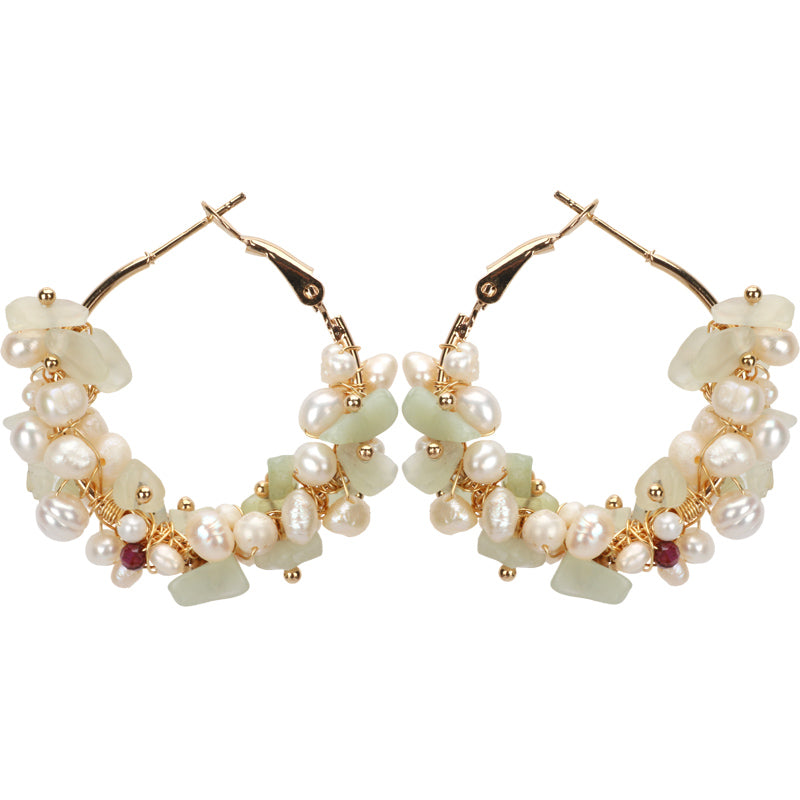 Water Pearl Temperament Girl Earrings