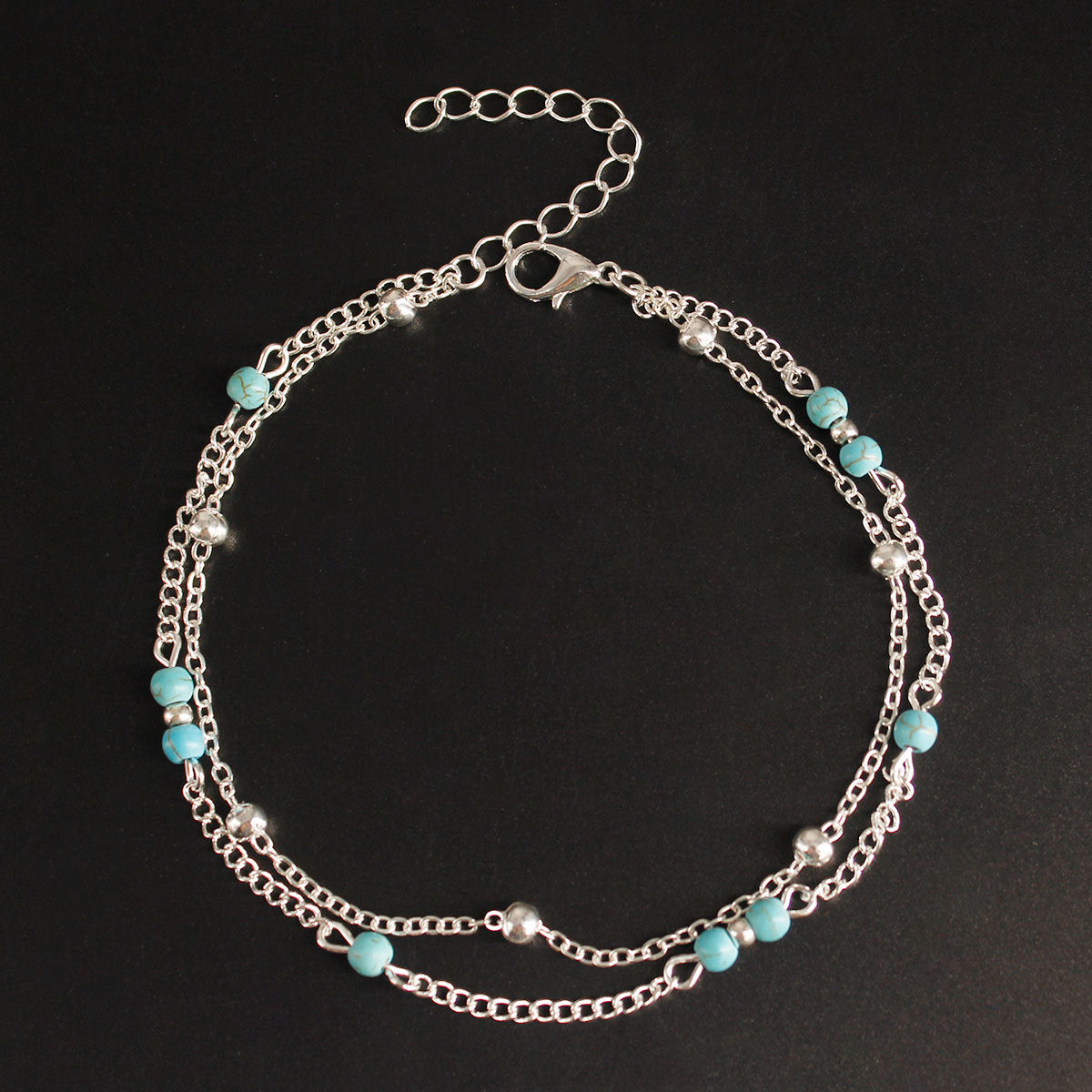 Fashion Accessory Handcrafted Double-layer Anklet