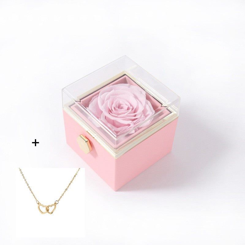 Stainless Steel Double Love Necklace Box Set