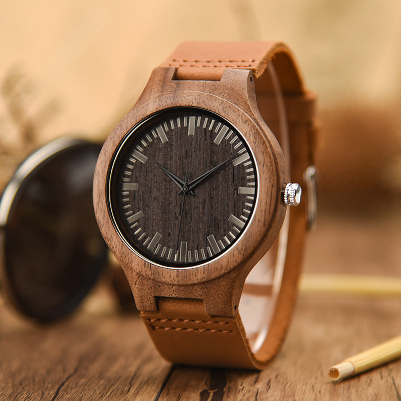 Wooden Watch In European And American Style