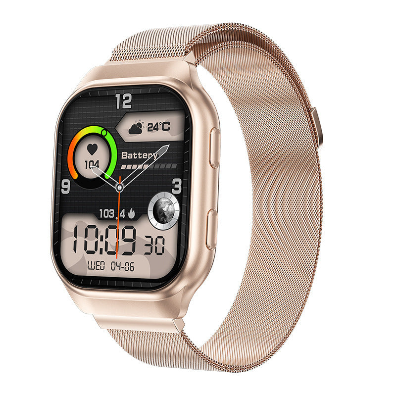 Advanced Health & Communication Smartwatch: Full Touch & Extended Battery