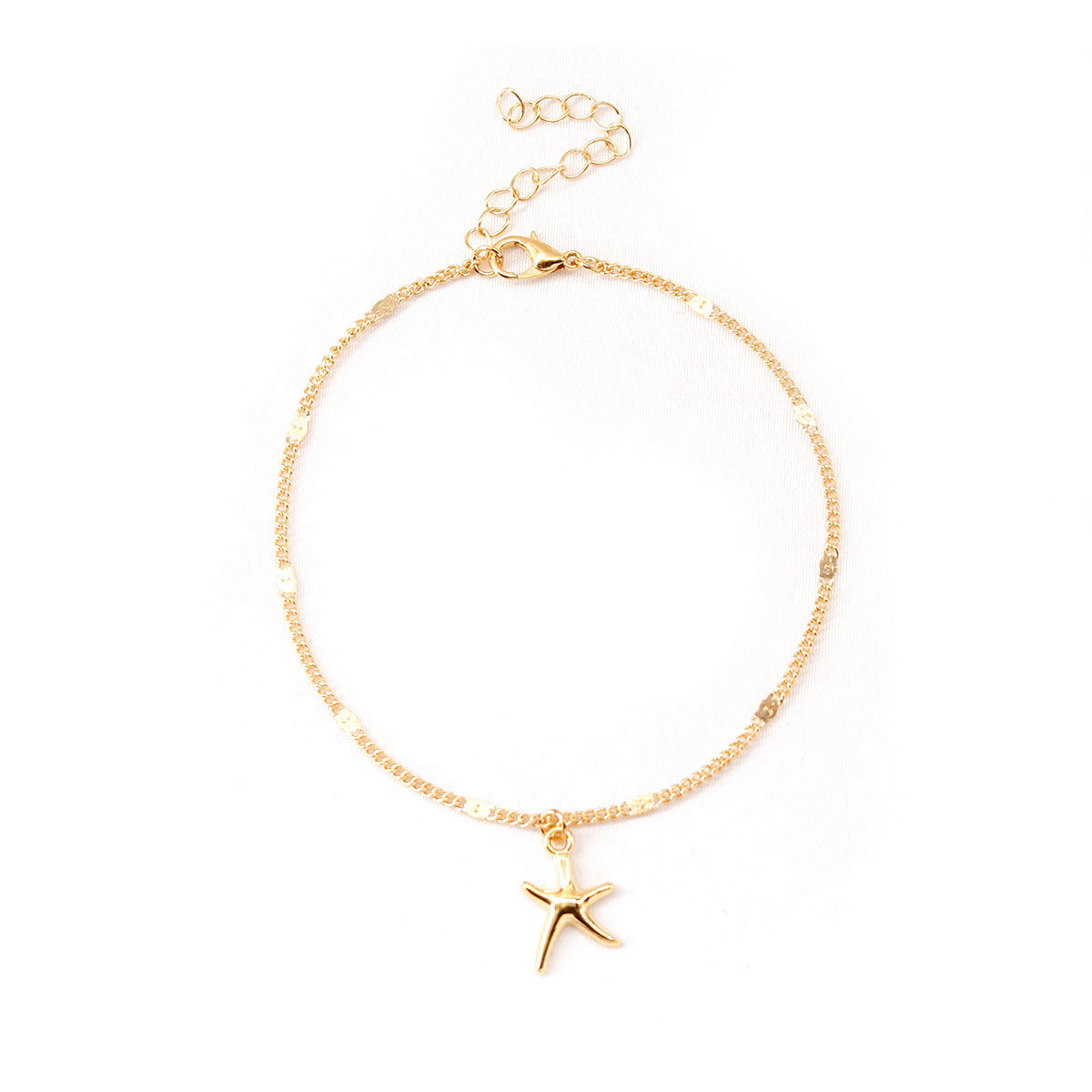 Personality Anklet Silver Beach Yoga Starfish Pendant