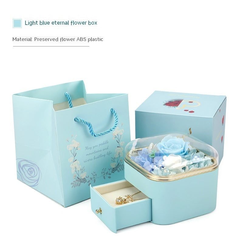 Preserved Rose Drawer Jewelry Gift Box