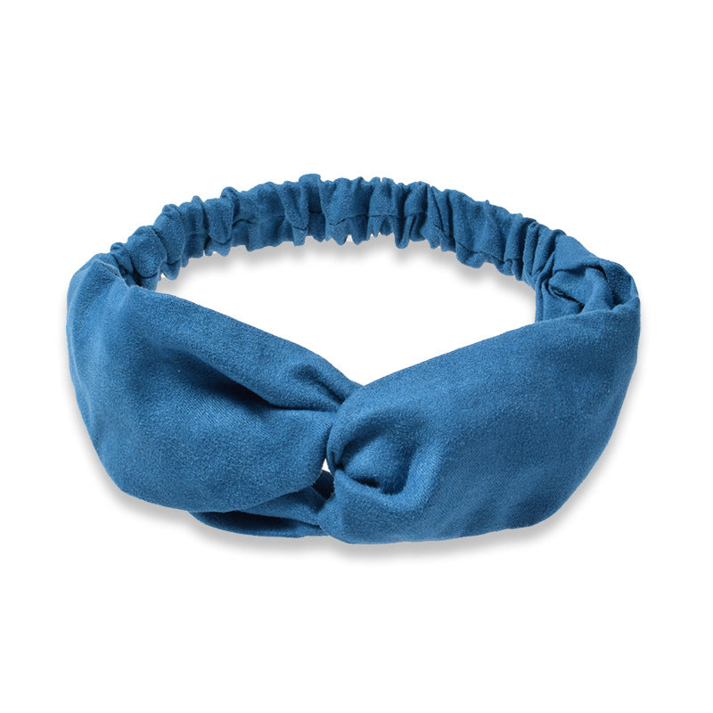 Suede Face Wash Headband Literary Fashion