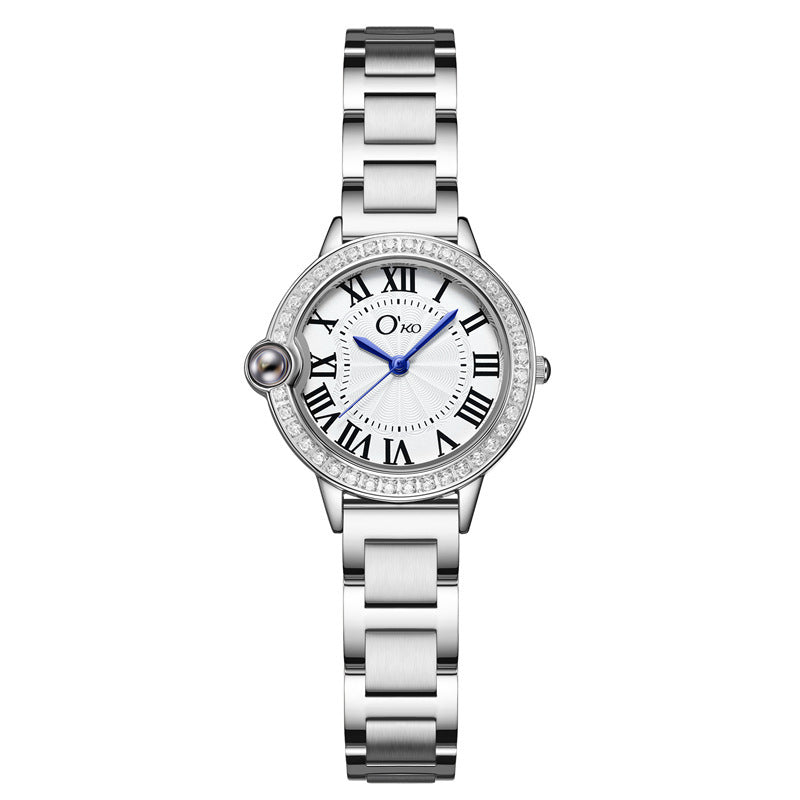 Women's Steel Band Diamond Micro-engraving Fashion Personality Watch