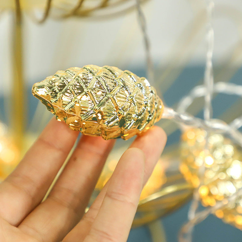 Christmas Decorative Lights Simulation Pine Cone String Lights