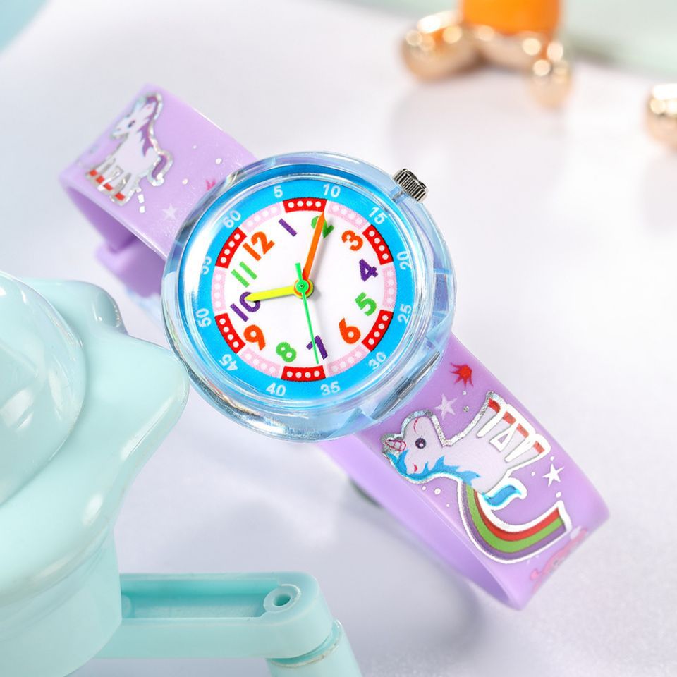 Children's Silicone Cartoon Transparent Cute Fashion Watch