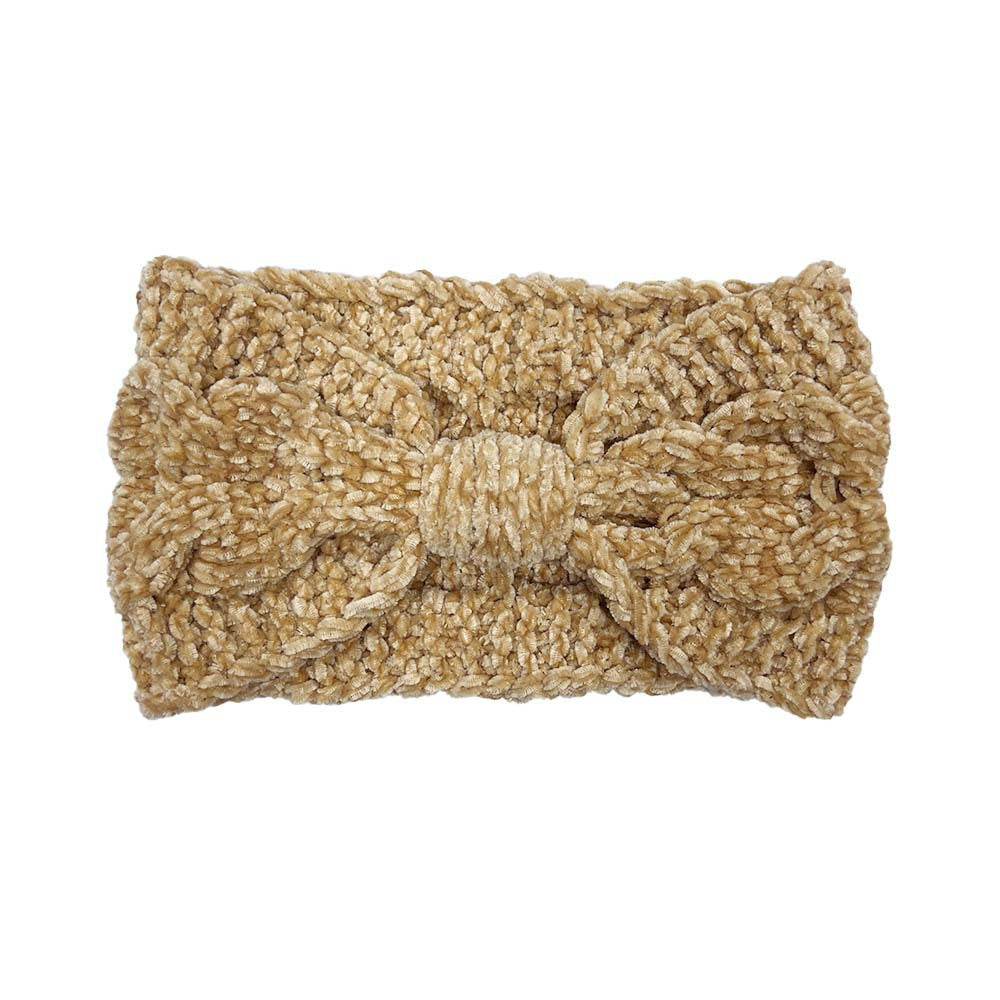 Fried Dough Twist Bow Knitted Hair Band Cheney Warm