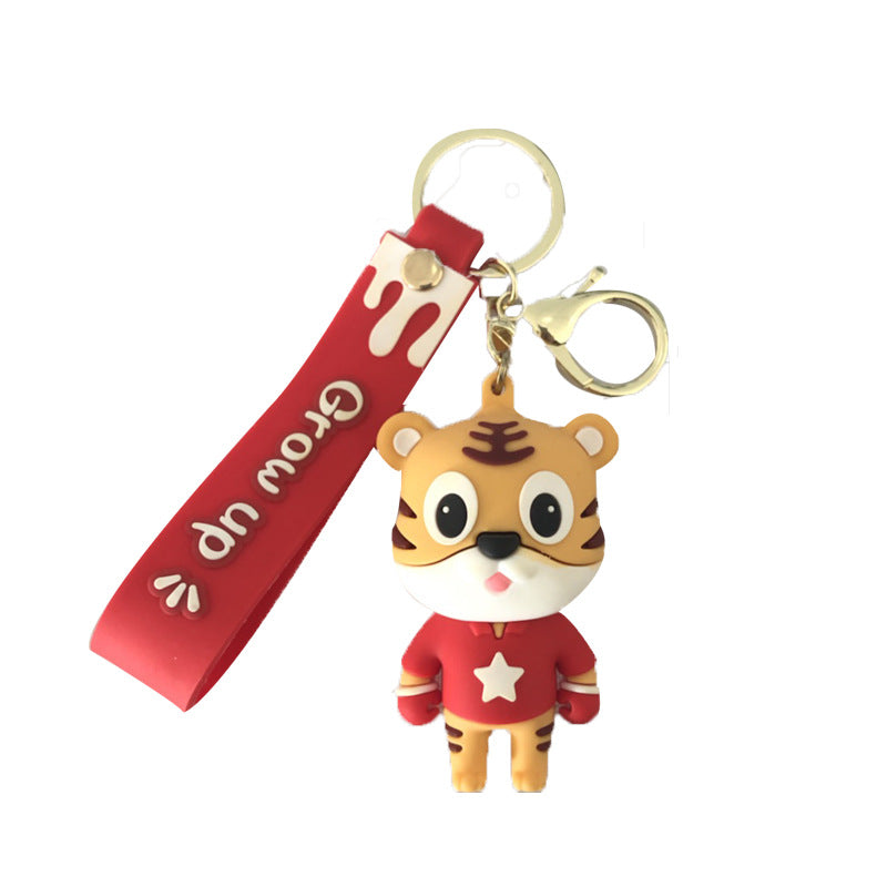 Cute Tiger Year Keychain Pendant Doll