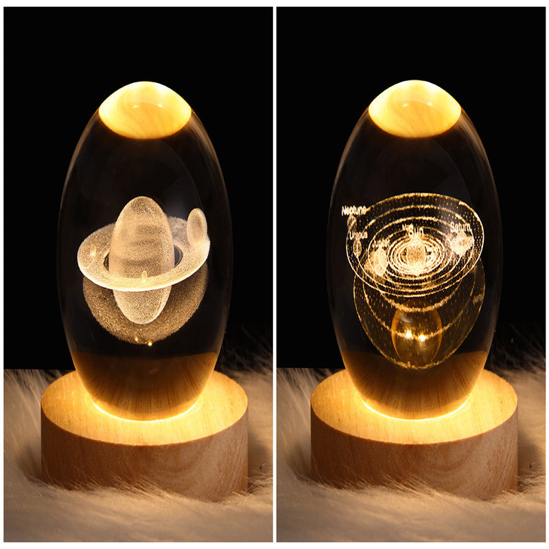 3D Crystal Ball LED Night Light