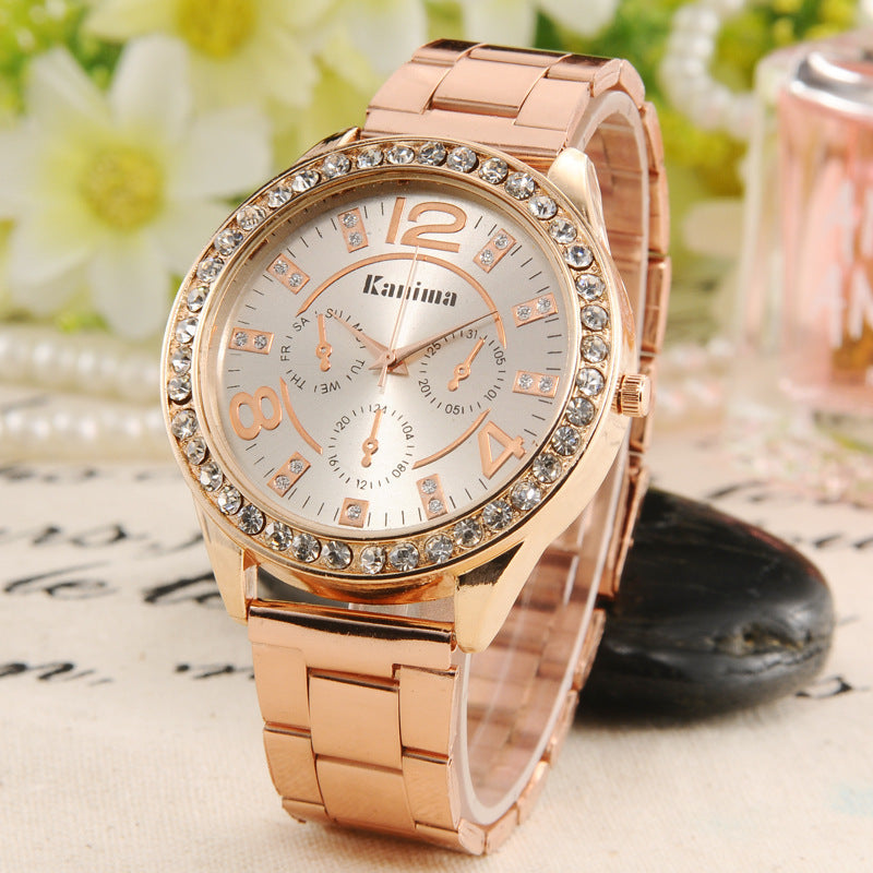 Relogio Feminino New Brand Kanima Crystal Casual Quartz Watch