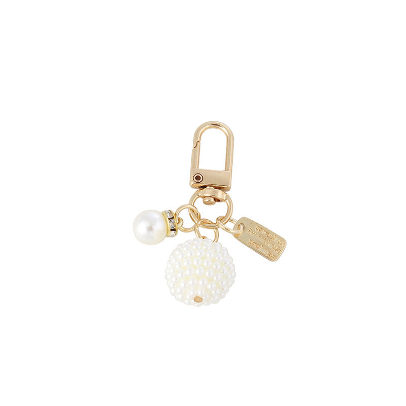 New Pearl Alloy Key Ring Creative Pendants