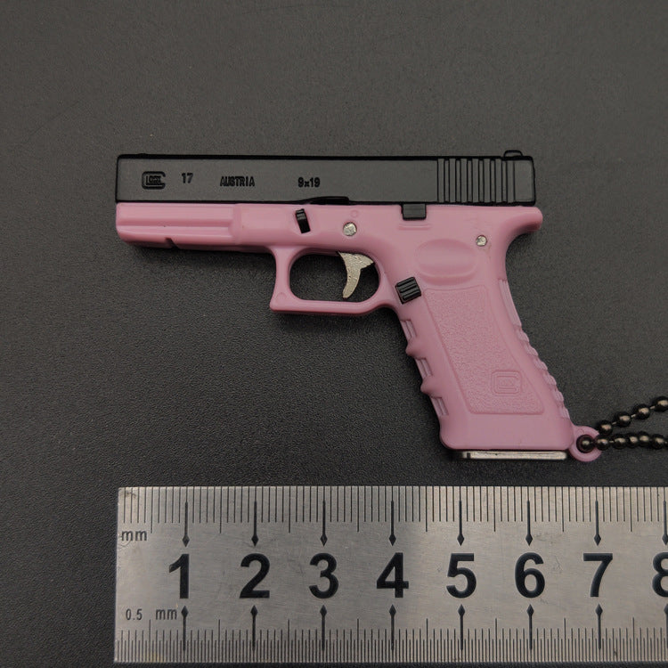 G17 Half Alloy Key Ring Model Guns Pendant Gift Toys