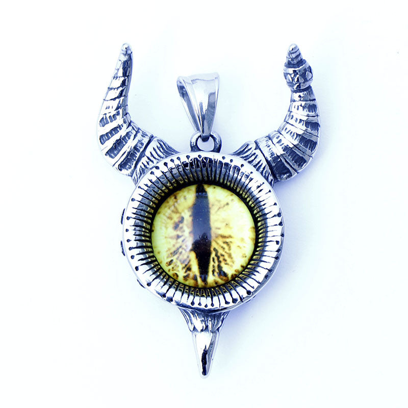 Split Ghost Eye Pendant Hipster Retro