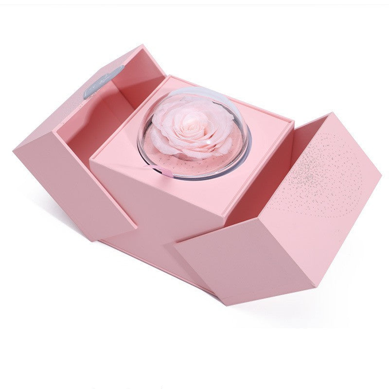 Creative Eternal Rose and Jewelry Gift Box