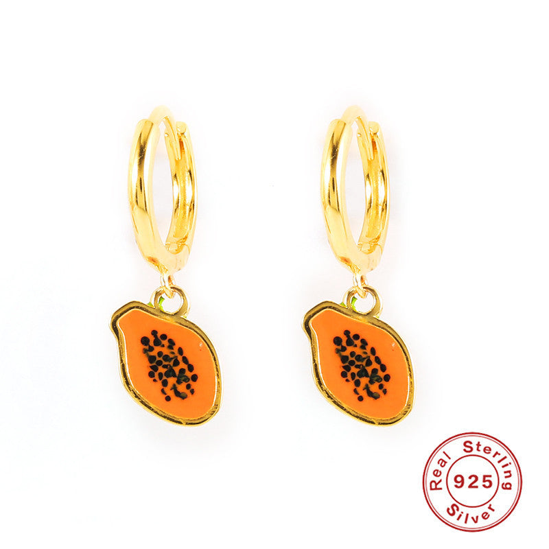 Fruit Pendant Drop Oil Earring Earrings Fashion Simple Creative Earring Earrings