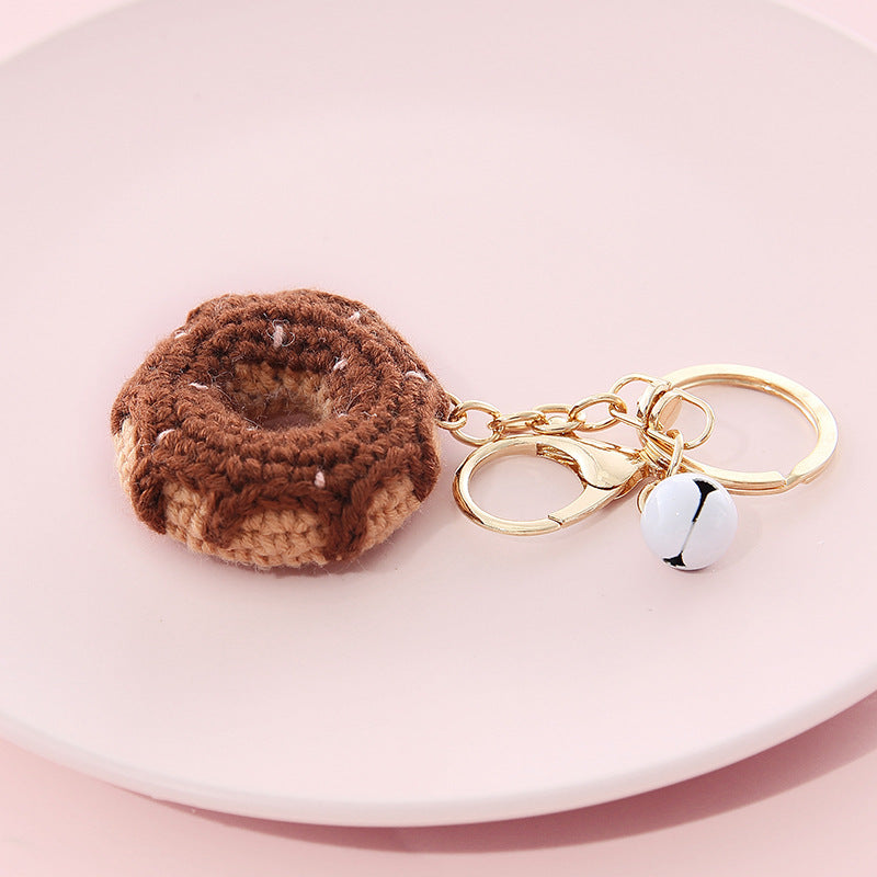 Wool Ball Keychain Pendant Chain Creative Fruit