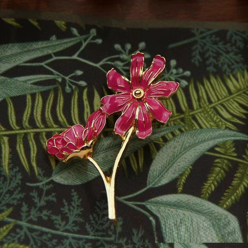 Lily Tulip Camellia Brooch For Women