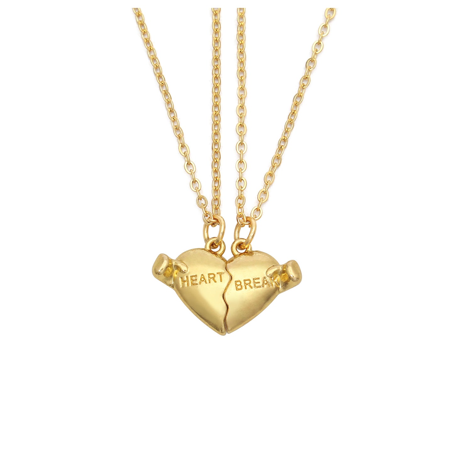 Holding Heart Magnet Pendant Couple Necklace For Love