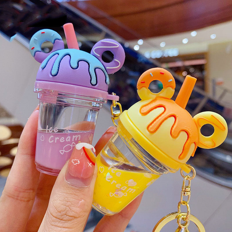 Acrylic Oil Kiki Milk Tea Cup Keychain