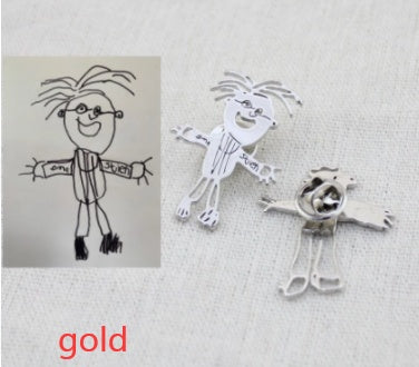 Custom Kids Artwork Necklace