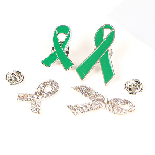 Fashion Personality Green Ribbon Brooch