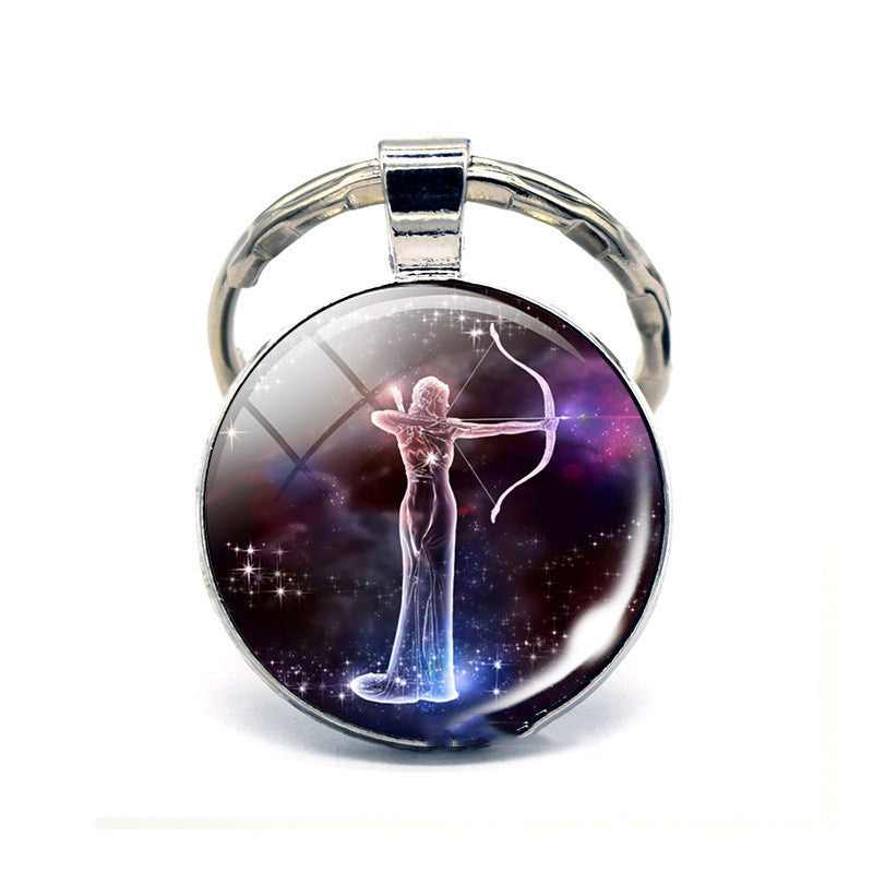 Twelve Constellation Keychain Birthday Gift