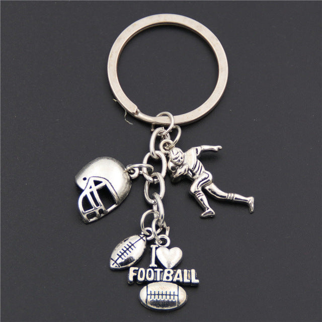 Cheerleader Athlete Fitness Sport Keychain