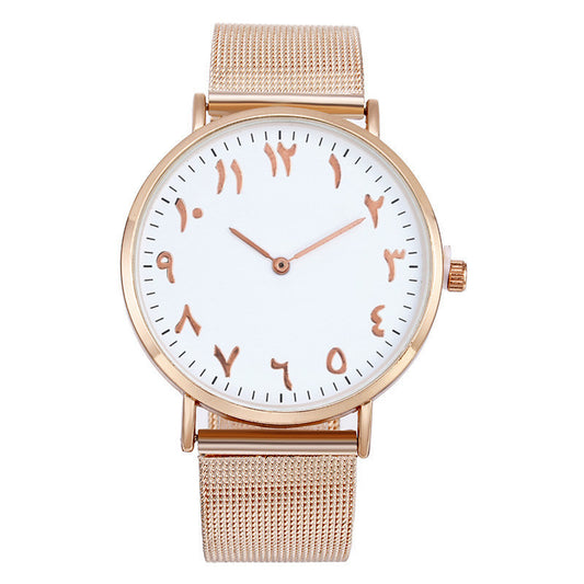 Fashion Steel Band Mesh Band Quartz Watch