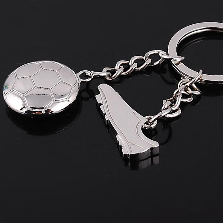 Creative Metal Shoes World Cup Football Keychain