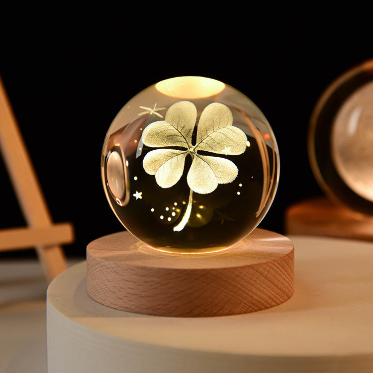 3D Crystal Ball LED Night Light