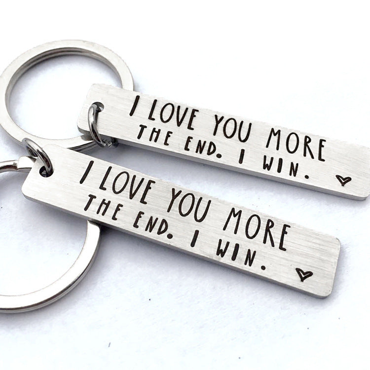 Stainless Steel Rectangular Keychain