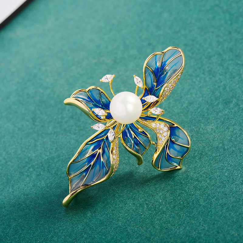Five-petal Flower Vintage Corsage Pin Brooch