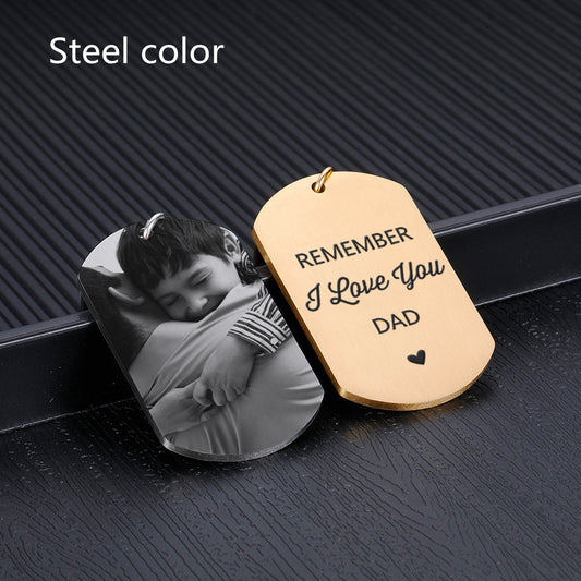 Trendy Stainless Steel Keychain