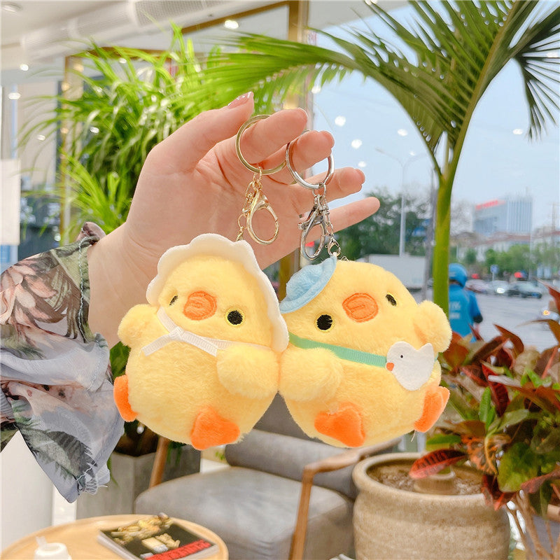 Cute And Cute Little Chicken Plush Toy Doll Pendant Keychain