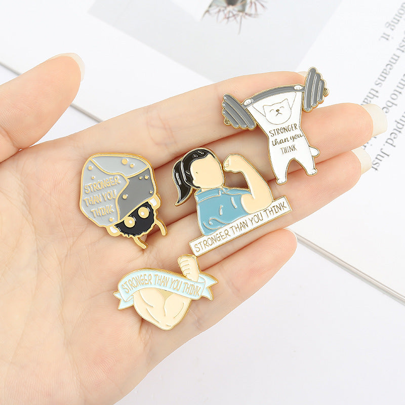 Creative Personality Enamel All-match Cartoon Brooch Ornament