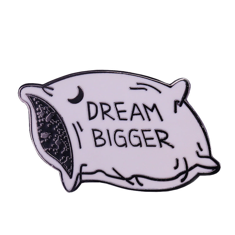 Inspirational Dream Pin Space Galaxy Badge